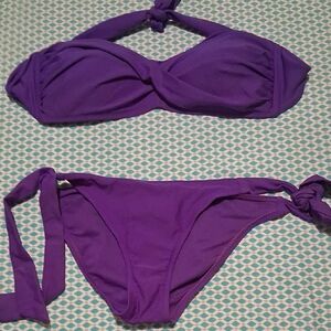 ABS Allen Schwartz Vibrant Purple Bikini